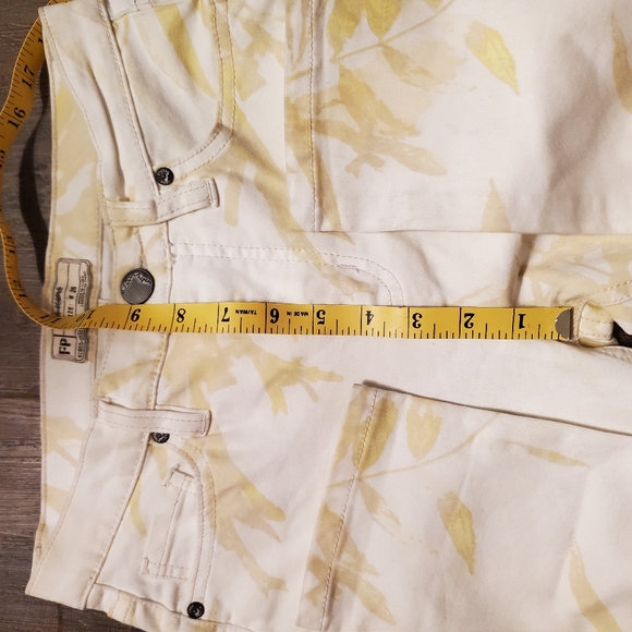 Free People 26 Printed Pants White Cream - Picture 4 of 5